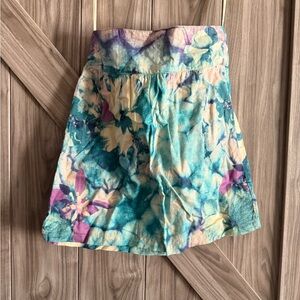 Kimchi Blue Teal and Cream Skirt